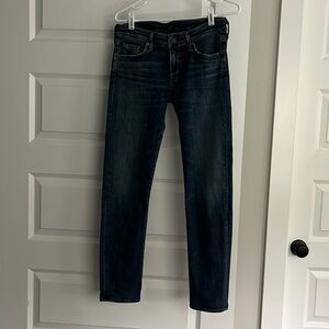 Citizens of Humanity Racer Low Rise Skinny Jeans 28 Blue Wash